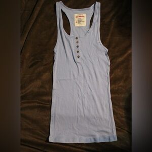 Zenana Outfitters Light Blue Ribbed Tank